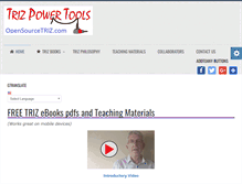 Tablet Screenshot of opensourcetriz.com